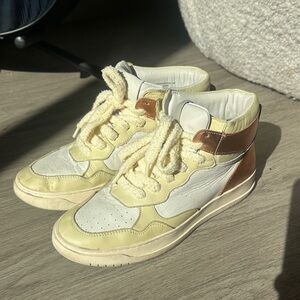 Steve Madden high top sneakers with textured laces